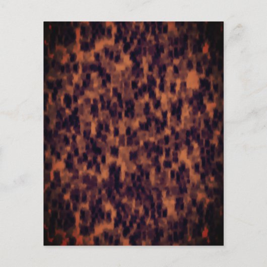 Tortoiseshell 30th誕生日バジェット紙招待状 (裏面)