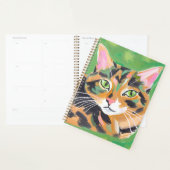 Tortoiseshell Cat Painting Watercolor Art プランナー手帳 (ディスプレー)