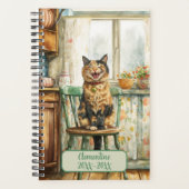 Tortoiseshell Cat Undated Appointment Book Diary プランナー手帳 (正面)