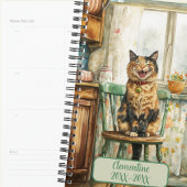 Tortoiseshell Cat Undated Appointment Book Diary プランナー手帳