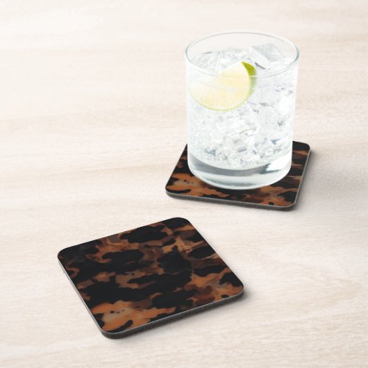 Tortoiseshell Seamless Pattern, Chic TortoiseShell コースター (右側)