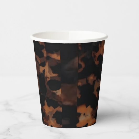 Tortoiseshell Seamless Pattern, Chic TortoiseShell 紙コップ (左)