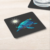 Tortuga Futurista スクエアペーパーコースター (アングル)