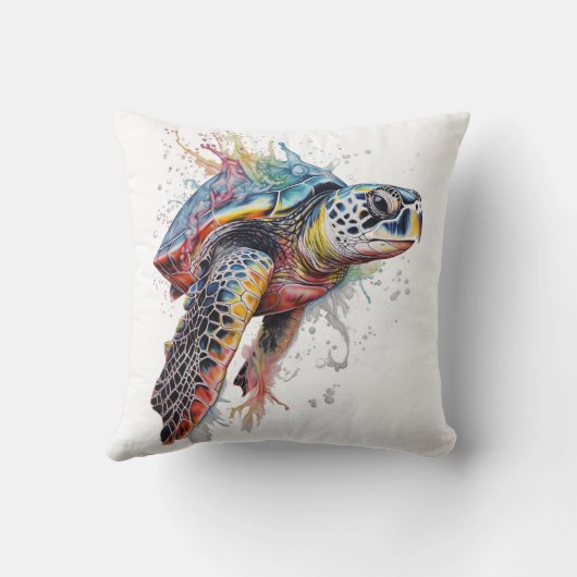 Tortuga marina multicolor クッション (裏面)