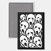 Tortured Souls Weird Horror Artwork マグネット (正面/裏面)