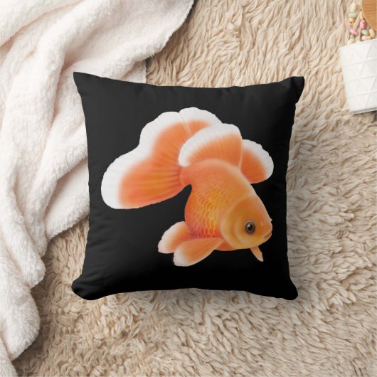 Tosakinの蝶ファンテールの金魚の枕 クッション (ブランケット)