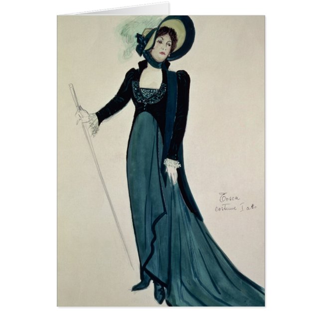 Toscaのための衣裳のデザイン (正面)