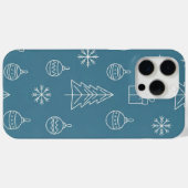 Tosca Christmas texture with festive elements Case-Mate iPhoneケース (裏面 (横))