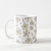Tosed Blooms透明 – シームレスなパターン。 コーヒーマグカップ (左)