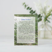 Tosha Silverの短縮されたChange Me祈りの言葉 ポストカード (スタンド正面)