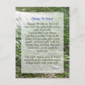Tosha Silverの短縮されたChange Me祈りの言葉 ポストカード (正面)