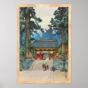 Toshogu Shrine Hiroshi Yoshida japanese fine art ポスター