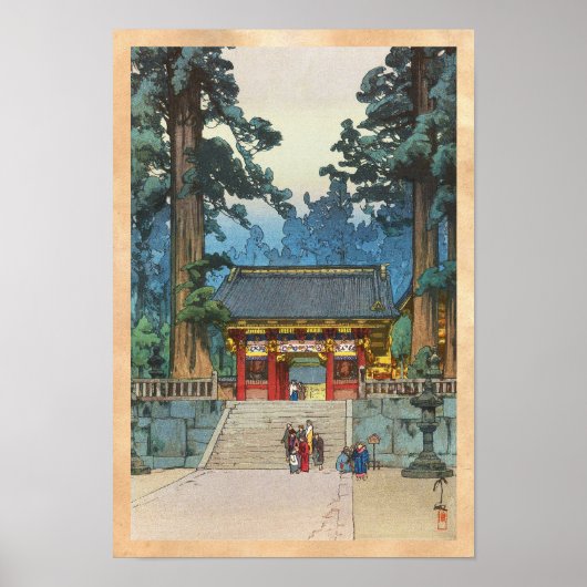 Toshogu Shrine Hiroshi Yoshida japanese fine art ポスター (正面)