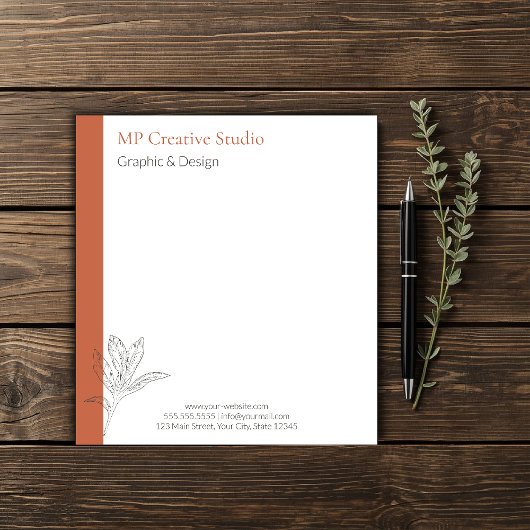 Toskana Rustic Elegance ノートパッド