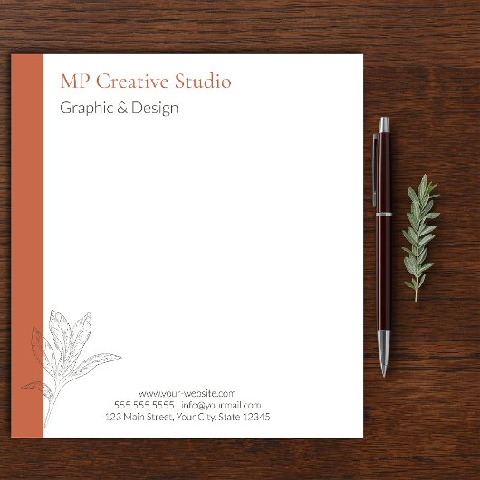 Toskana Rustic Elegance ノートパッド