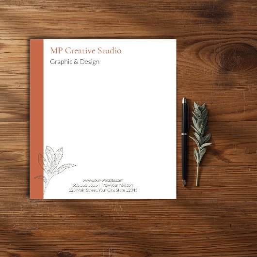 Toskana Rustic Elegance ノートパッド