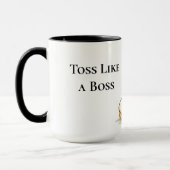 Toss Like a Boss Funny Pancake Flipping マグカップ (左)