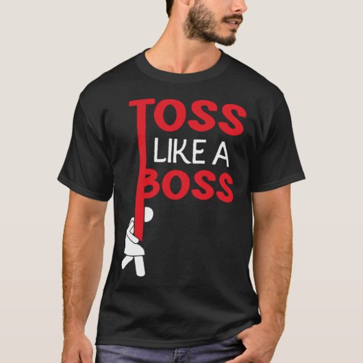 Toss Like A Caber Boss Event Sport Caber Toss Tシャツ (正面)