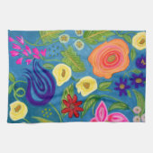 Tossed Flowers tea towel キッチンタオル (横)
