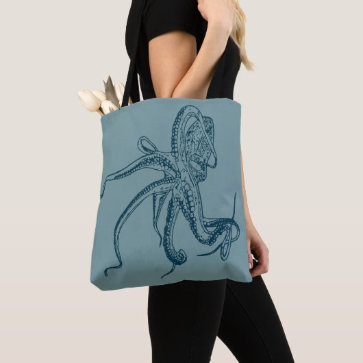Tot bag octopus トートバッグ (クローズアップ)