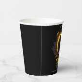 Total 太陽の Eclipse 2024あなたの街の州コズミック 紙コップ (右)