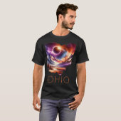 Total 太陽の Eclipse 2024州オハイオ総和4月 Tシャツ (正面フル)