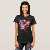 Total 太陽の Eclipse 2024州オハイオ総和4月 Tシャツ (正面フル)