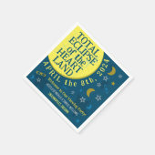 Total 太陽の Eclipse 2024年4月8日パーティーの表示 スタンダードカクテルナプキン (角)