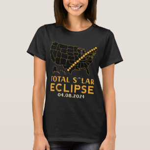 Total 太陽の Eclipse 2024 4年4月8日メンズキッズ Tシャツ