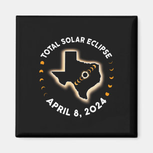Total 太陽の Eclipse 2024 Totality 2024年4月8日Ame マグネット