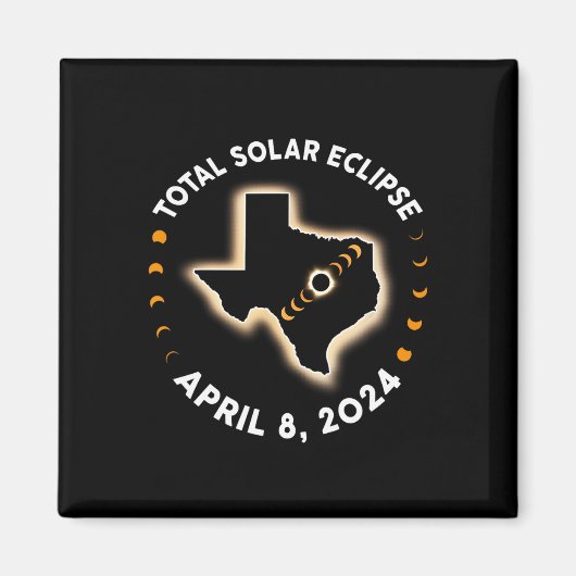 Total 太陽の Eclipse 2024 Totality 2024年4月8日Ame マグネット (正面)