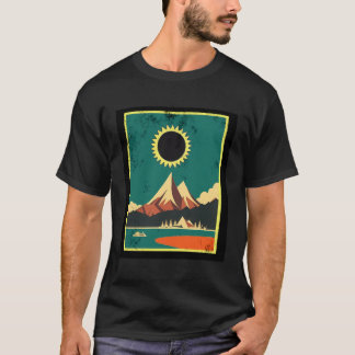 Total 太陽の Eclipse 2024 Totality Astronomy 4月 Tシャツ