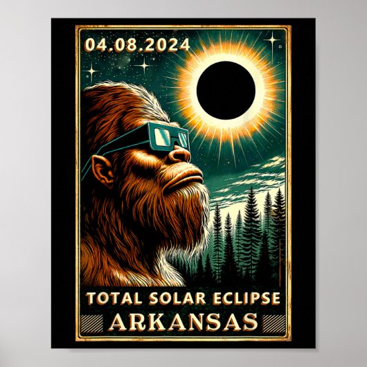 Total 太陽の Eclipse Arkansas - Bigfoot Eclipse Gle ポスター (正面)