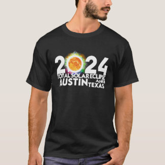 Total 太陽の Eclipse Austinテキサス州2024年4月8日Tota Tシャツ