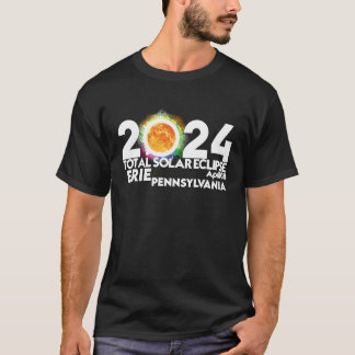 Total 太陽の Eclipse Erie Pennsylvania 2024年4月8日 Tシャツ