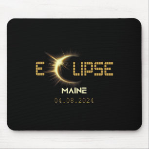 Total 太陽の Eclipse Maine Totality 2024年4月8日Ma マウスパッド