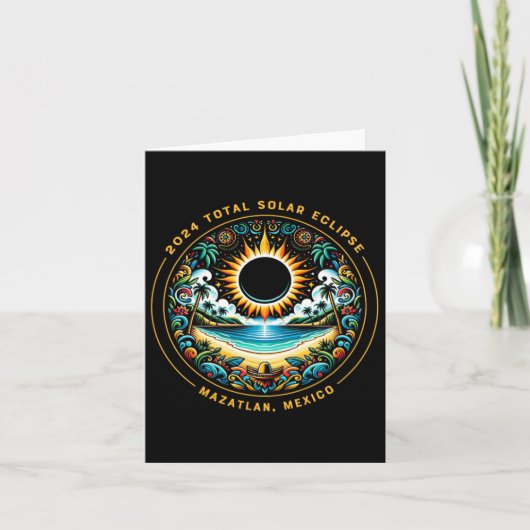Total 太陽の Eclipse Mazatlan Mexico - Mexican Beac カード (正面)