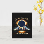 Total 太陽の Eclipse Oh 2024年4月8日クリーブランドソル カード (黄色い花)