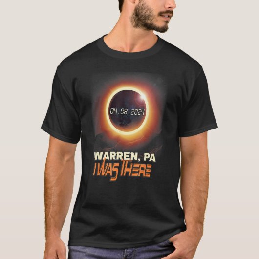 Total 太陽の Eclipse Warren Pennsylvania PA Tシャツ (正面)
