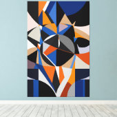 Total Abstraction キャンバスプリント (インサイチュ (ウッドフロア))