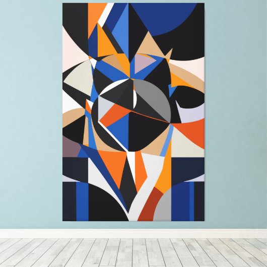 Total Abstraction キャンバスプリント (インサイチュ (ウッドフロア))