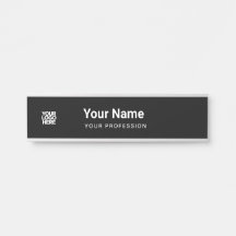 Total Black Businessカッコいい Logo Name Profession