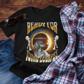 Total Eclipse 2024編集可能日付可愛い犬のヴィンテージ Tシャツ