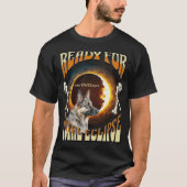 Total Eclipse 2024編集可能日付可愛い犬のヴィンテージ Tシャツ (正面)