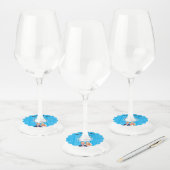TOTAL editable doctor cartoon WEDDING party ワイングラスタグ (セット)