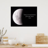 Total Lunar Eclipse Moon Poster ポスター (キッチン)
