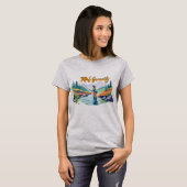 Total Serinity Women Fly Fishing Mountain Stream Tシャツ (正面フル)