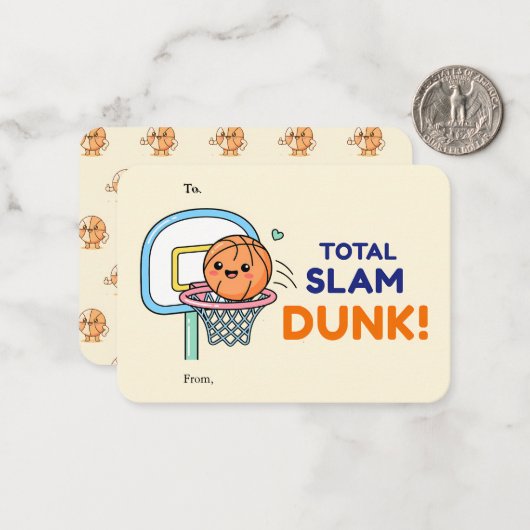 Total Slam Dunk Valentine Flat Note Card ノートカード (正面/裏面インサイチュ)