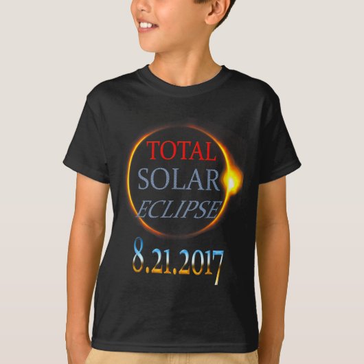 Total Solar Eclipse 2017 Illustration Tシャツ (正面)