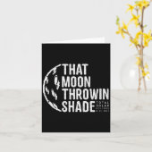 Total Solar Eclipse 2017 Moon Illustration カード (黄色い花)